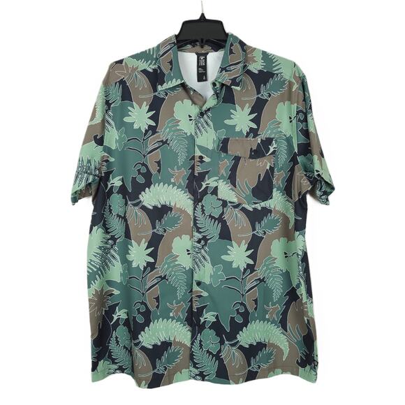 Mountain Hardwear Men's Performance Stretch Shade Lite S/S Shirt Green Large - Picture 1 of 7